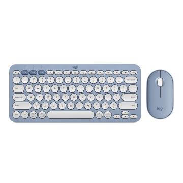Logitech/罗技 键鼠套装 PEBBLE 2 COMBO 品月蓝