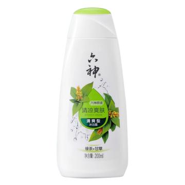 六神 绿茶清凉爽肤沐浴露 20476清新花香绿茶+甘草清爽型