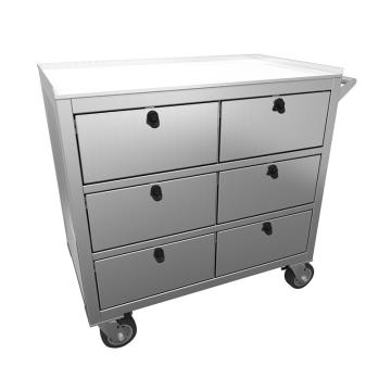 兆庭 6抽移动存储柜（托盘面板）型号：CT-CB-1988 尺寸:900×525×910mm,材质:201