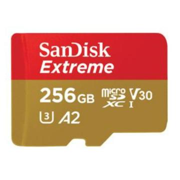 SanDisk/闪迪 存储卡U3 V30 C10 4K A2 至尊极速移动版内存卡 读速190MB/s SDSQXA1-256G-ZN6MA