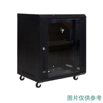 鑫远通 厚款威龙墙柜，箱体0.7，立柱1.1尺寸(mm):600×600×450，黑色 9U加深