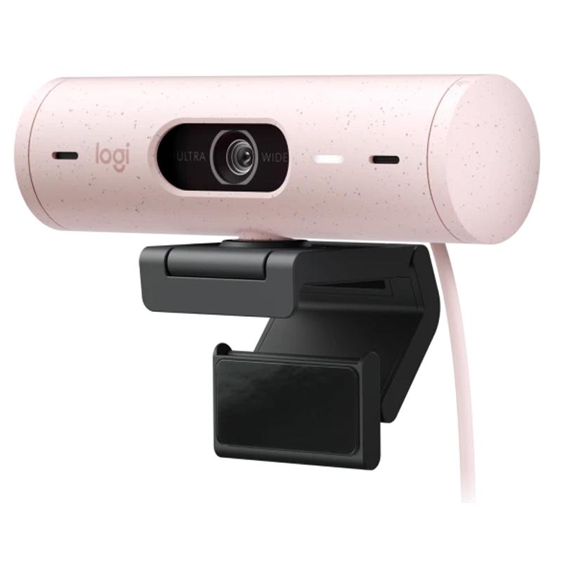 Logitech/罗技 直播摄像头 BRIO 500粉色 带麦克风隐私盖