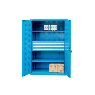 锐德 挂板门型置物柜外形尺寸(mm):1000W×600D×1800H(不含零件盒) CP106018D30
