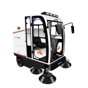 亚伯兰 全封闭驾驶式电动扫地车14000㎡/h 48V100A ybl-2000