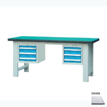 锐德 50mm铁板桌面双吊3抽柜重型工作桌1500W×750D×800H，载重:1000kg，不含安装 RD1502DE