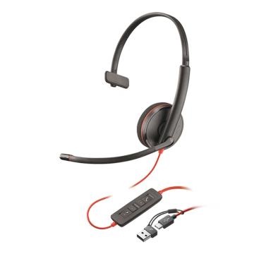 缤特力 单耳头戴式耳机 C3210 USB-C/A