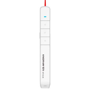 诺为 智能充电PPT翻页笔100米远控 360°控制演示器 N75 红光 白色