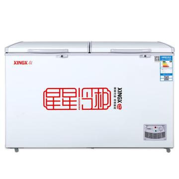 星星 370L商用家用冷藏冷冻双温顶开门冷柜 BCD-370E