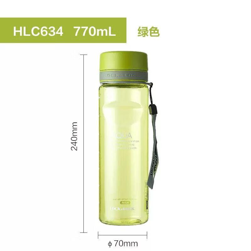 乐扣乐扣 LOCK&LOCK 运动水杯（可定制logo）绿色/Tritan/700ml HLC634G-CHS