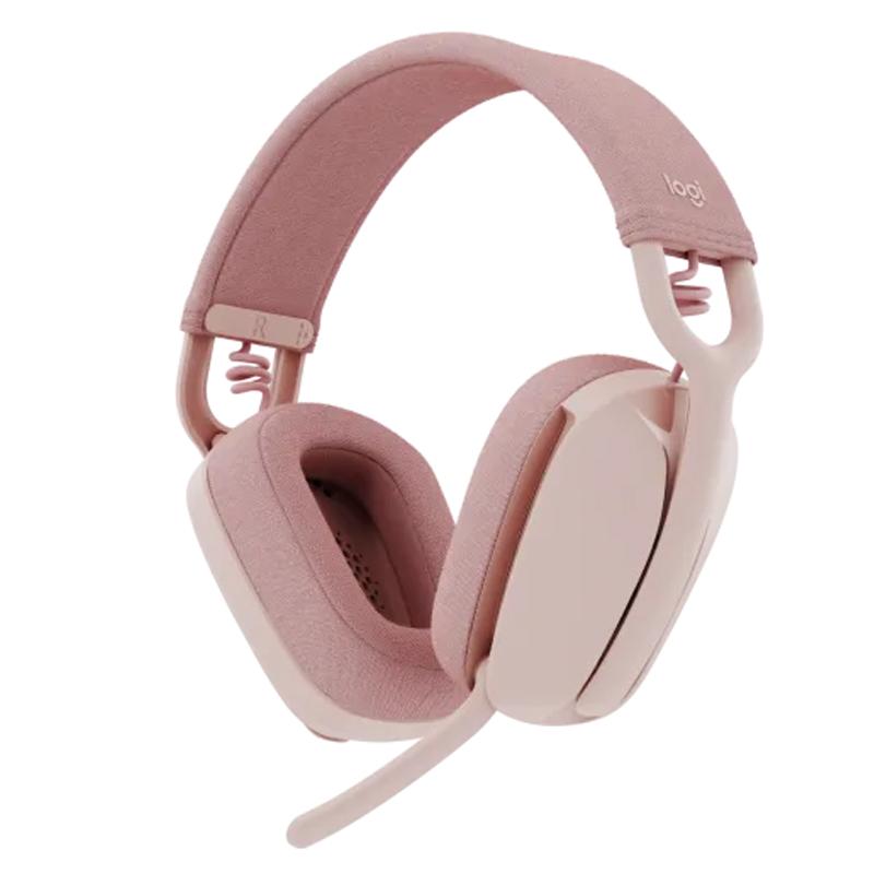 Logitech/罗技 无线蓝牙耳机 头戴式办公耳机 Zone Vibe 100粉色