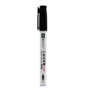 GEEMARKER 工业耐酸碱记号笔防水耐油耐高温记号笔1.0mm G-380F黑色