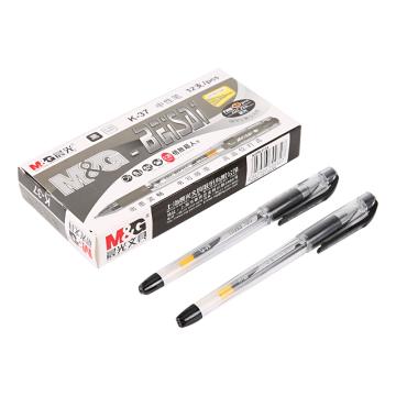 MG 插盖式中性笔0.38MM 配MG-6100笔芯（替代：MCT945） K-37（黑色）盒装
