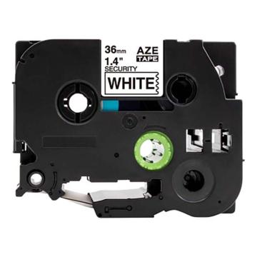 功成狮 标签色带，AZE-SE6GCDY0287 宽度36mm 保密白底黑字，适用于兄弟ＴＺ系列标签机 GCDY0287
