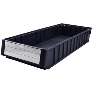 Raxwell 防静电物料盒TK6209-ESD，长宽高(mm)600×235×90，黑色 RHSS4594