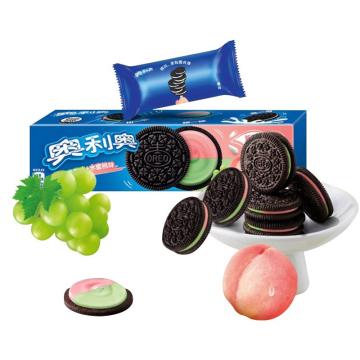 奥利奥 饼干 缤纷双果葡萄水蜜桃夹心，97g