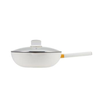 德世朗 银月麦饭石不粘炒锅30cm DFS-C952