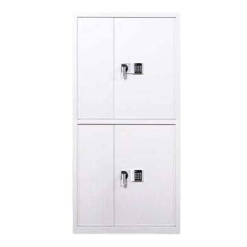 中兴 通双节保密柜密码铁皮文件柜厚度0.9mm 900*420*1850mm带电子密码锁 白色 QLZX145