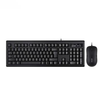 A4tech 键鼠套装有线键鼠套装 黑色 WKM-1000