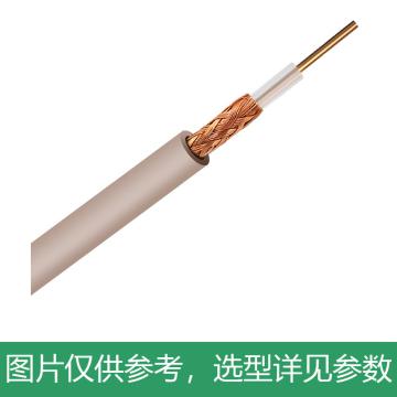 海乐 两兆线同轴电缆1芯双屏蔽2M线SYV-75-2-2*10.34纯铜单股两层96编 75欧姆数字信号线 100米 SYV-75-2-2*1