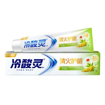 冷酸灵 牙膏天然草本薄荷 120克加量50克(三七精华) 清火护龈