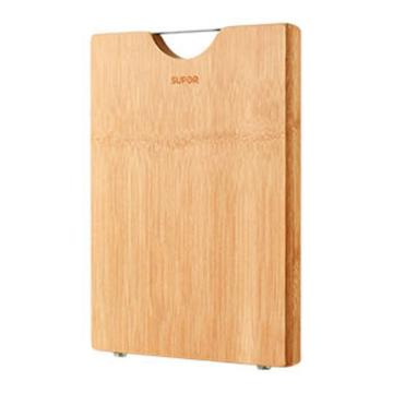 苏泊尔 加大双面可用案板楠木菜板400×300×22mm带可立支架 Z403022AD1