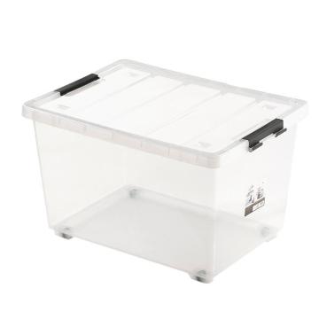 茶花 集纳收纳箱透明色 90L 66.5×48×40cm 152005