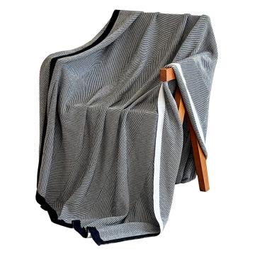 伊伊爱 晴纶针织毛毯人字纹回字纹休闲时尚盖毯航空毯130×180cm/800g YTK25486