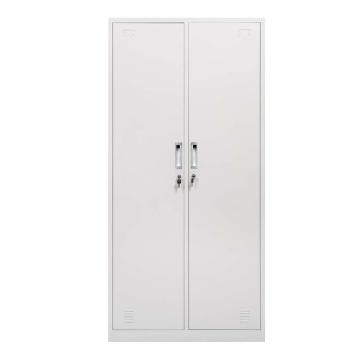 中兴 钢制二门更衣柜0.6mm 钢制金属二门更衣柜 900*420*1800mm 灰白色 QLZX22