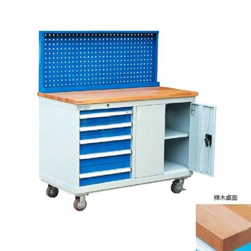 锐德 30mm榉木桌面工作台，(组合工具柜)1200W×600D×(880+460)H不含安装费 RDF-6