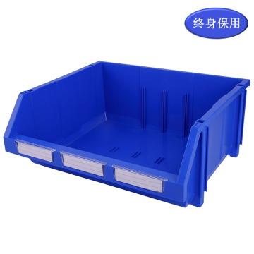 Raxwell 组立背挂斜口盒(可纵向分隔)TK010，外尺寸:370×420×175，全新料，蓝色(标签牌1+标签纸1+立柱4) RHSS4526