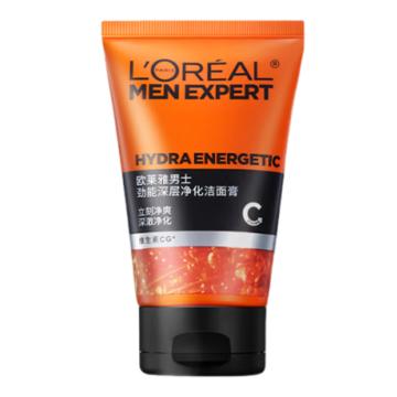 欧莱雅 男士洁面膏 劲能深层净化100ml