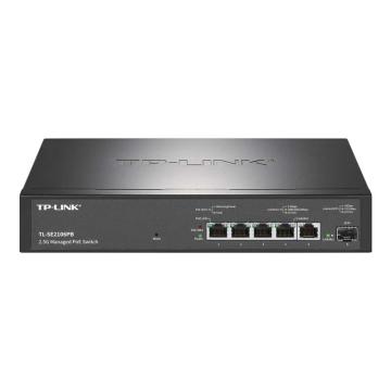 TP-LINK/普联 交换机2.5G以太网POE++云管理交换机 5个2.5G电口 1个万兆光口 TL-SE2106PB