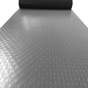 Ecobooths/爱柯部落 走道垫PVC防滑防水 维稳C 铜钱纹塑料地胶1.5*15m*2.2mm 灰色