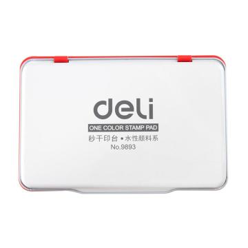 deli/得力 秒干印台红色 9893