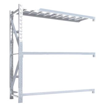 Raxwell 层板货架副架3层 单层承重200kg 尺寸(长×宽×高mm)：1500*600*1800 灰白色 RHSS4702