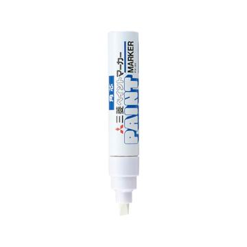 UNI 三菱斜头粗字宽头工业油漆笔粗4mm-8.5mm（6支/盒） PX-30白色