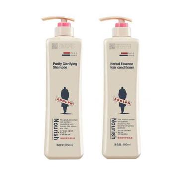 阿道夫 洗护组合 净澈清爽洗发乳+护发素800ml