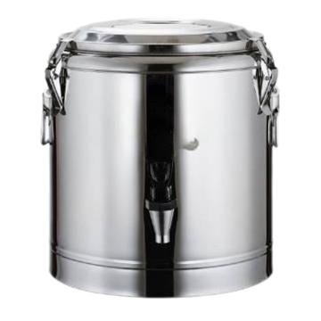 功成狮 304不锈钢保温桶龙头款，20L，底部直径29.5cm外高38cm只能保温不能加热 GCTD0041