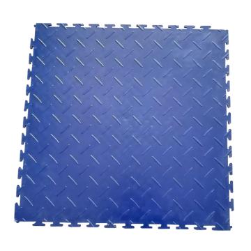 SIGCESS 方块地垫 50X50CM厚度5MM，明扣燕尾式 人字纹 蓝色