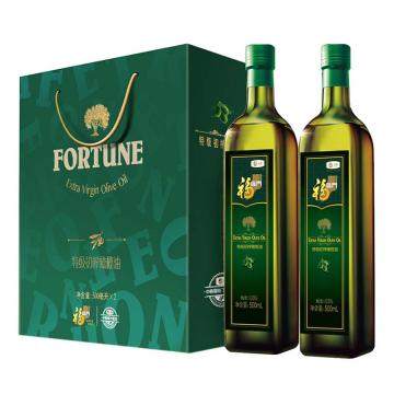 FLM 食用油中粮出品（一件代发） 特级初榨橄榄油礼盒 500ml*2