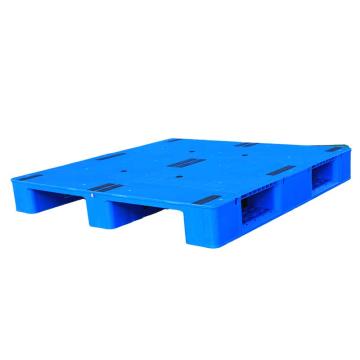 功成狮 塑料托盘，川字平板，尺寸:1100×1100×150mm，动载:1.5t，静载:6t，蓝色，加4根钢管 GHSS0198