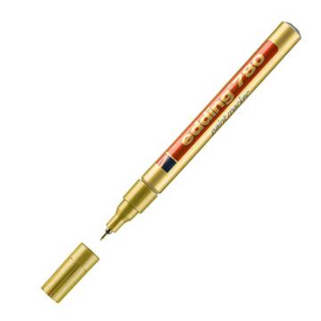 edding 记号笔工业油漆笔耐高温300度 线幅0.8mm edding 780-金色