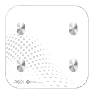 亚摩斯 智能健康体脂称白色 led显示 双核测脂 AC216Z-B