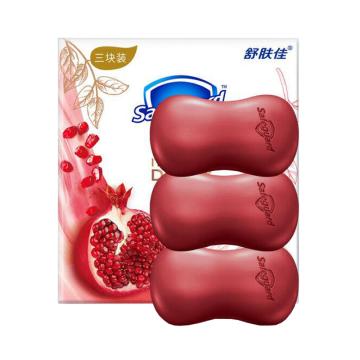 舒肤佳 香皂 焕肤红石榴排浊100gX3