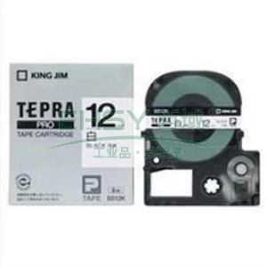 锦宫 标签色带红字透明底 12mm×8m ST12R