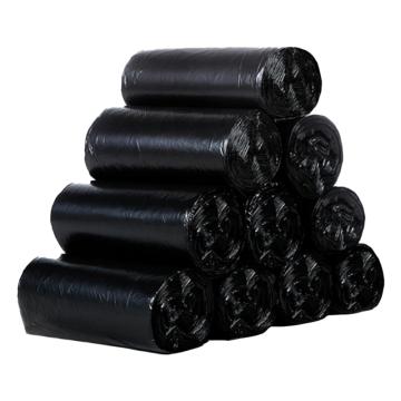 功成狮 普惠型 背心连卷垃圾袋 黑色45×60cm双面厚度1.6丝 30只/卷 3卷/包 GJRP0129