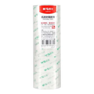 MG 透明封箱胶带普透60mm*60y 5卷/筒 AJD97333/