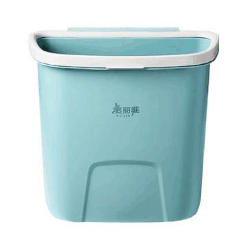 美丽雅 壁挂式垃圾桶6L 蓝色 HC084957