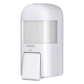 瑞沃 高端皂液器卫生间手动按压洗手机700ml 滴液款 ZM-053S白色+透明