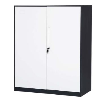 虎啸 对开文件柜矮柜铁皮储物柜厚度0.8mm 900*400*1088mm 蓝白套色 HXJG08